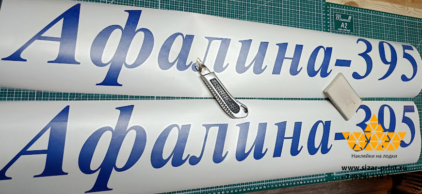 Название катера Афалина 395